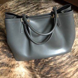 Gianni Notaro Charcoal Gray Tote Purse